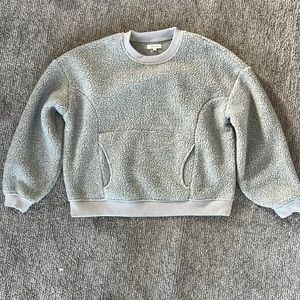 Womens Madewell Sherpa top